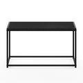 Modern Living Room Coffee Table with Wood Top and Metal Frame