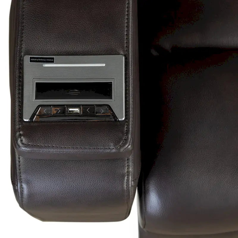 Power Recliner Chair with Adjustable Headrest, USB Port, Storage Arms, Cup Holder and Swivel Tray Table in Black or Brown