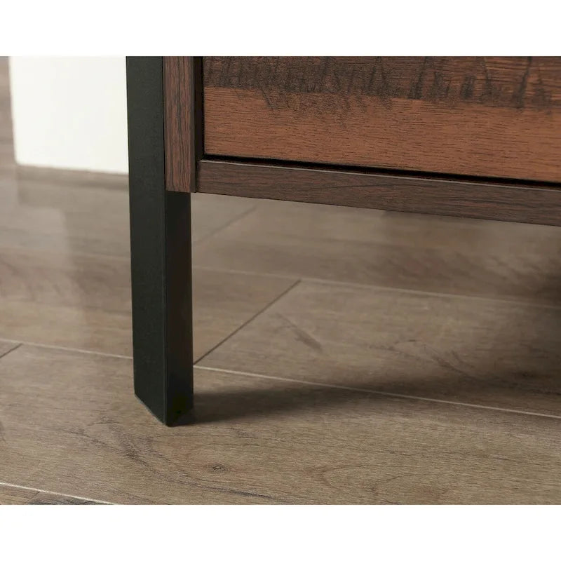 2-Drawer Lateral File Cabinet with Lock Barrel Oak Finish
